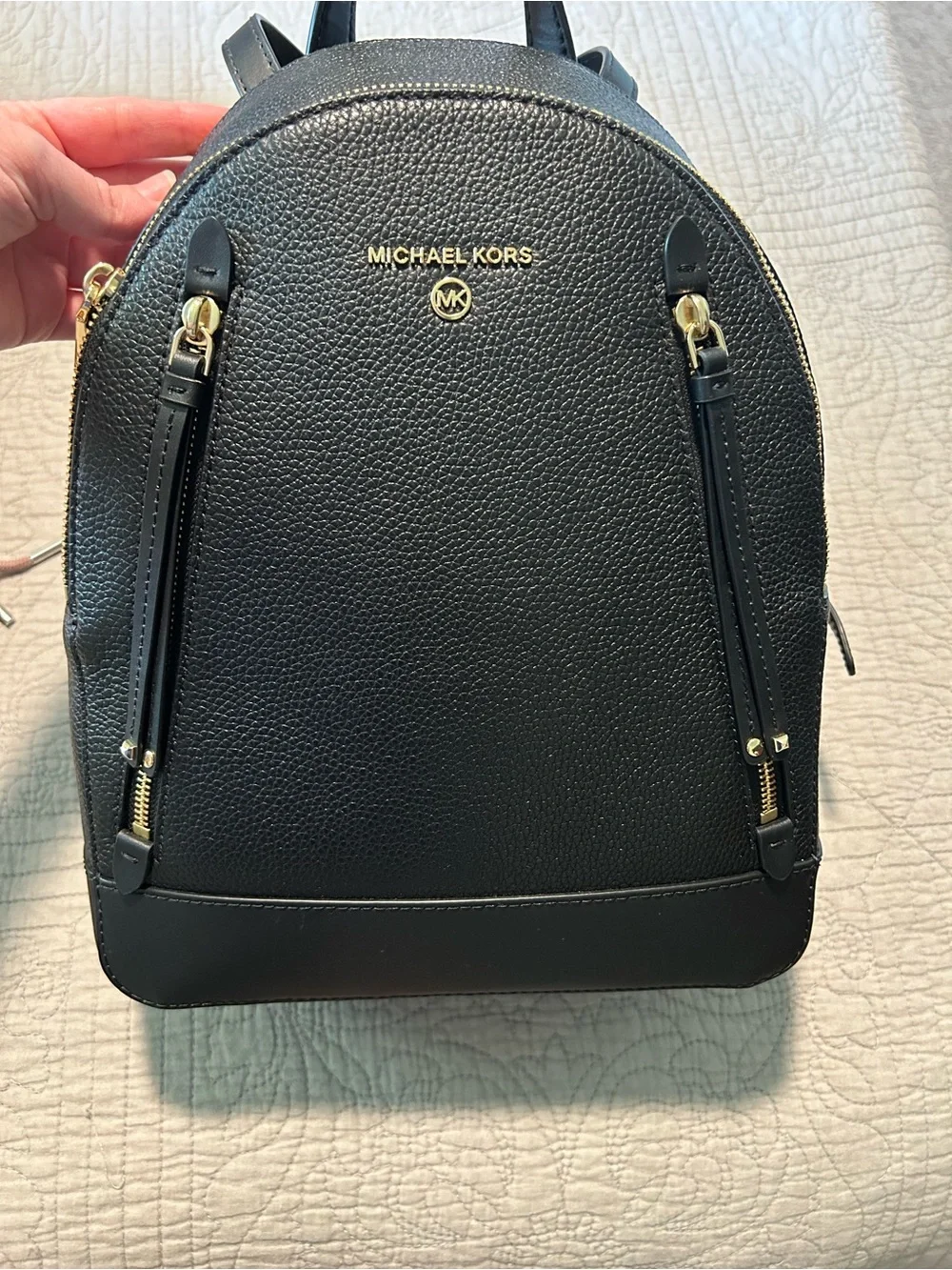 Michael Kors Leather Brooklyn Backpack